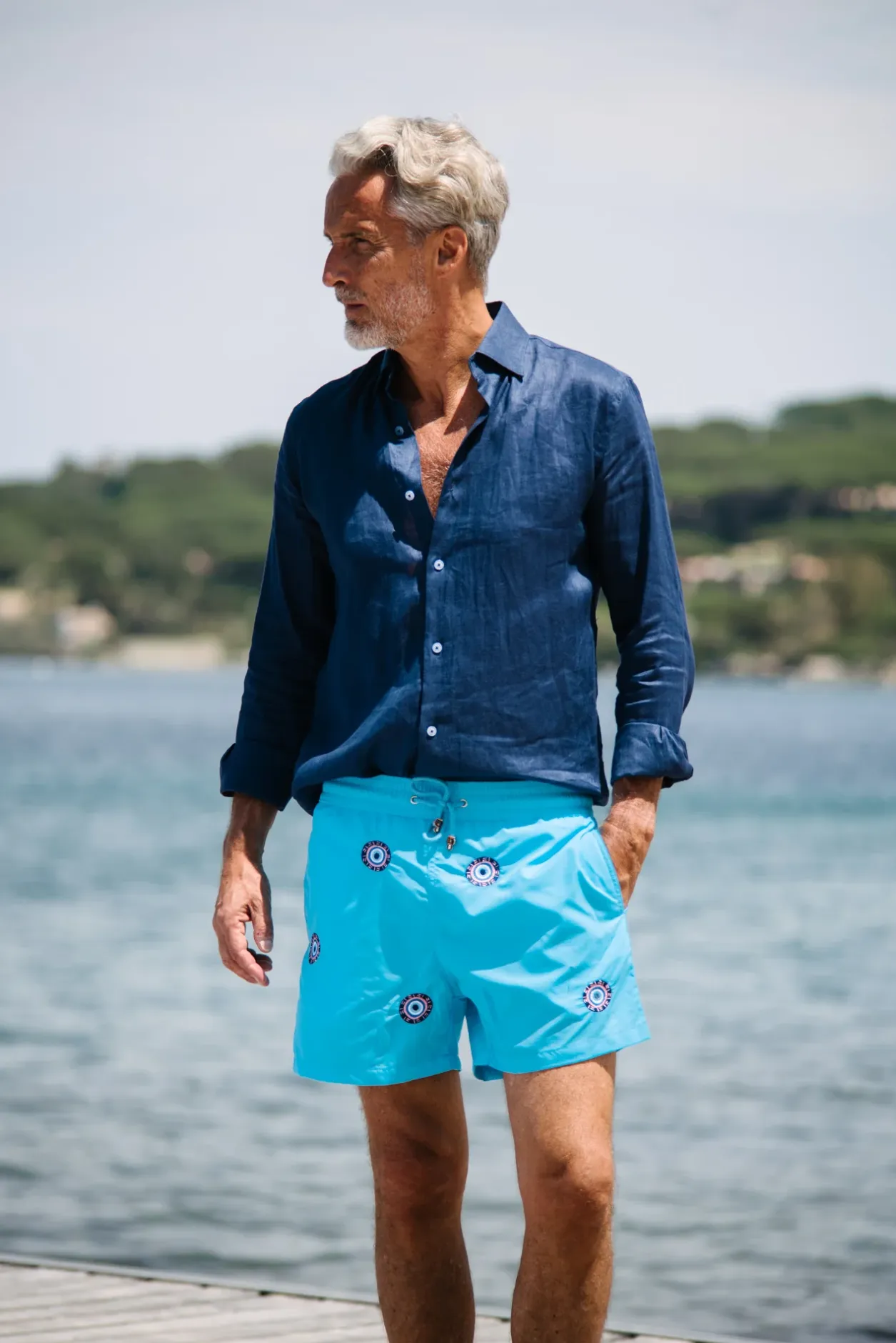 Les Canebiers All Over Kiki - Blue<Homme Best Sellers|Nouveauté
