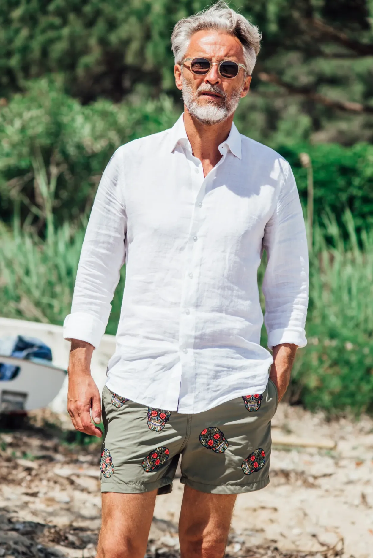 Les Canebiers All Over Mex - Kaki<Homme Mex|Best Sellers