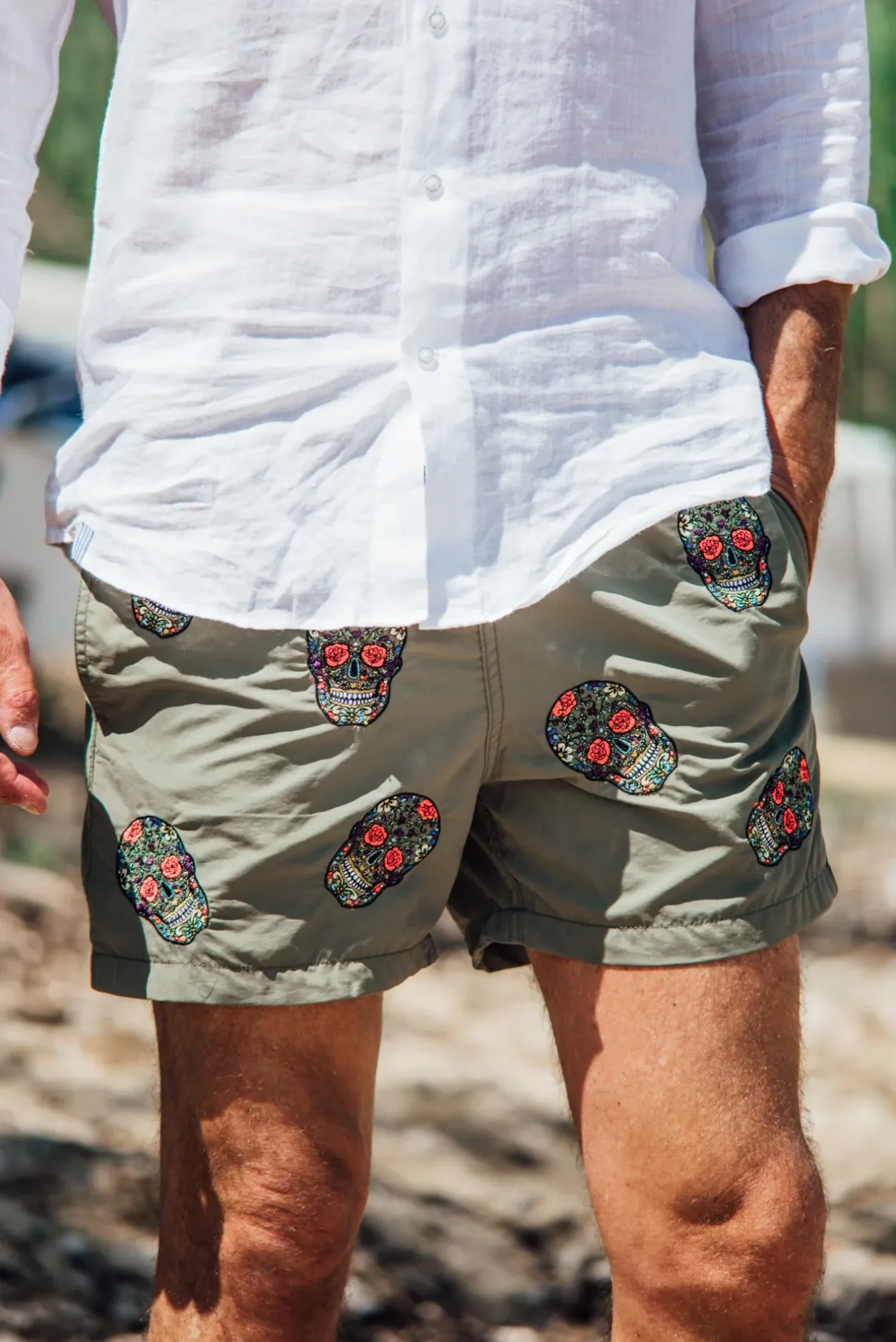 Les Canebiers All Over Mex - Kaki<Homme Mex|Best Sellers
