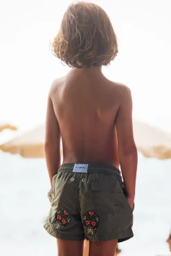 Les Canebiers All Over Mex Kids - Khaki<Enfant Garçons