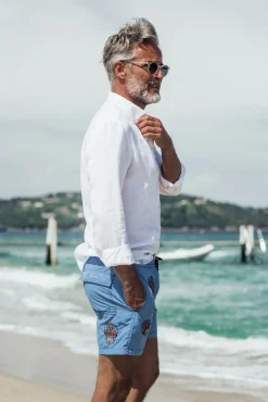 Les Canebiers All Over Mex - Sky Blue<Homme Mex|Best Sellers