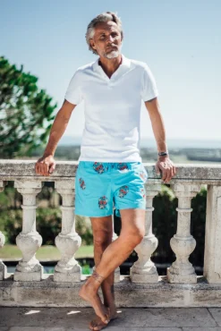 Les Canebiers All Over Mex - Turquoise<Homme Mex|Best Sellers