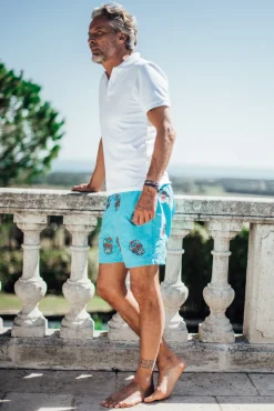 Les Canebiers All Over Mex - Turquoise<Homme Mex|Best Sellers