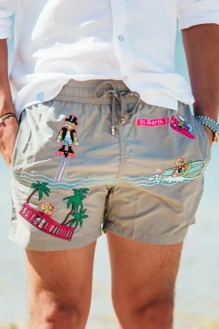 Les Canebiers All Over Saint-Barth - Grey<Homme Places|Best Sellers