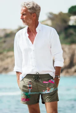 Les Canebiers All Over Saint-Barth - Khaki<Homme Places|Best Sellers