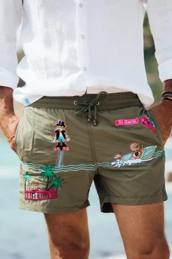 Les Canebiers All Over Saint-Barth - Khaki<Homme Places|Best Sellers