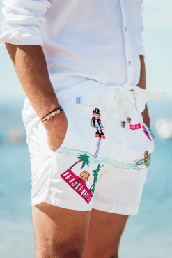 Les Canebiers All Over Saint-Barth - White<Homme Places|Best Sellers