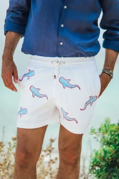 Les Canebiers All Over Shark - White<Homme Shark|Best Sellers