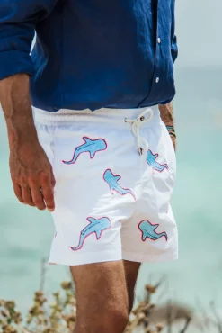 Les Canebiers All Over Shark - White<Homme Shark|Best Sellers