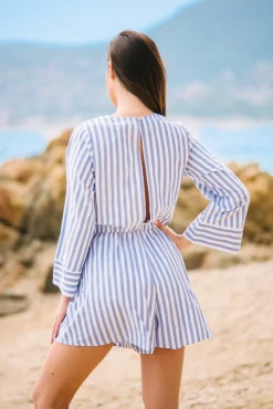 Les Canebiers Boutinelles Jumpsuit - Navy Stripes<Femme Combinaisons