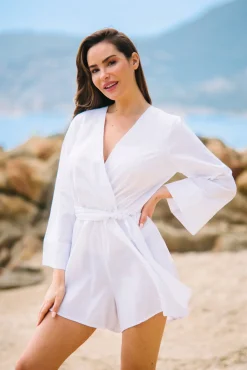 Les Canebiers Boutinelles Jumpsuit - White<Femme Combinaisons
