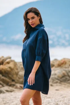 Les Canebiers Camarat - Navy<Femme Robes