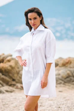 Les Canebiers Camarat - White<Femme Robes