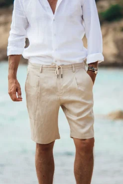 Les Canebiers Cimes Short - Beige<Homme Shorts