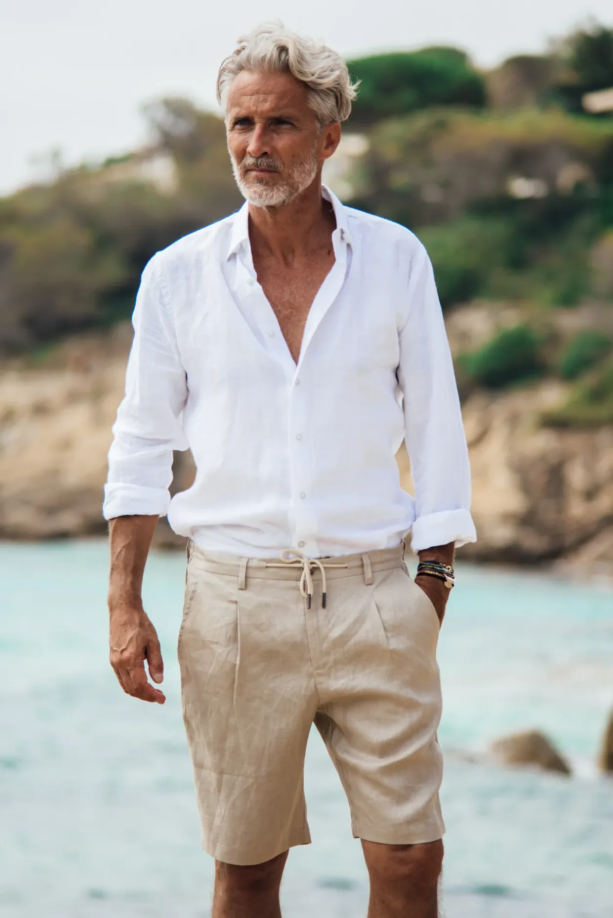 Les Canebiers Cimes Short - Beige<Homme Shorts