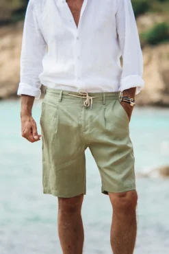 Les Canebiers Cimes Short - Khaki<Homme Shorts