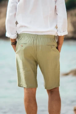 Les Canebiers Cimes Short - Khaki<Homme Shorts