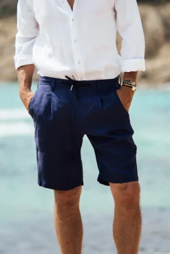 Les Canebiers Cimes Short - Navy<Homme Shorts