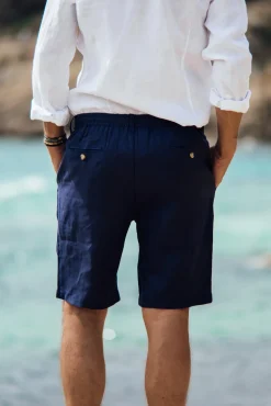 Les Canebiers Cimes Short - Navy<Homme Shorts
