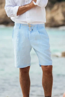 Les Canebiers Cimes Short - Sky Blue<Homme Shorts