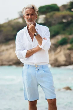 Les Canebiers Cimes Short - Sky Blue<Homme Shorts