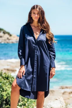 Les Canebiers Clemenceau - Navy<Femme Robes