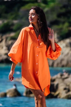 Les Canebiers Clocher - Orange<Femme Robes
