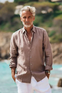 Les Canebiers Divin - Light Brown<Homme Chemises