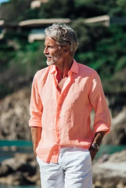 Les Canebiers Divin - Orange<Homme Chemises