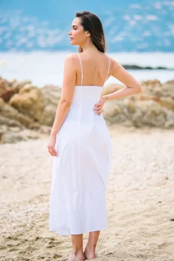 Les Canebiers Iris - White<Femme Robes