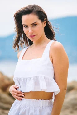 Les Canebiers Libellules - White<Femme Ensemble