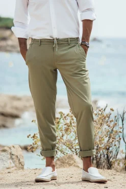Les Canebiers Marsouin Pants - Khaki<Homme Pantalons