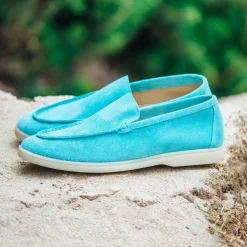 Les Canebiers Pardigon Shoes - Turquoise<Homme Chaussures
