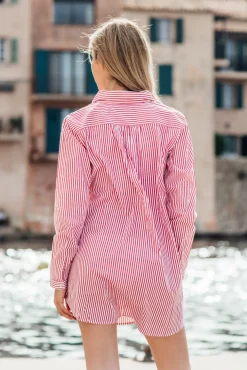 Les Canebiers Pascatt dress - Red Stripes<Femme Robes
