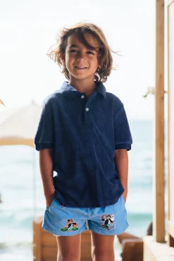 Les Canebiers Polo Kids - Navy<Enfant Garçons