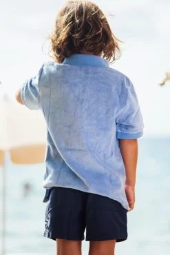 Les Canebiers Polo Kids - Sky Blue<Enfant Garçons