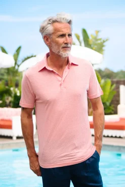 Les Canebiers Polo Salins - Light Pink<Homme Polos