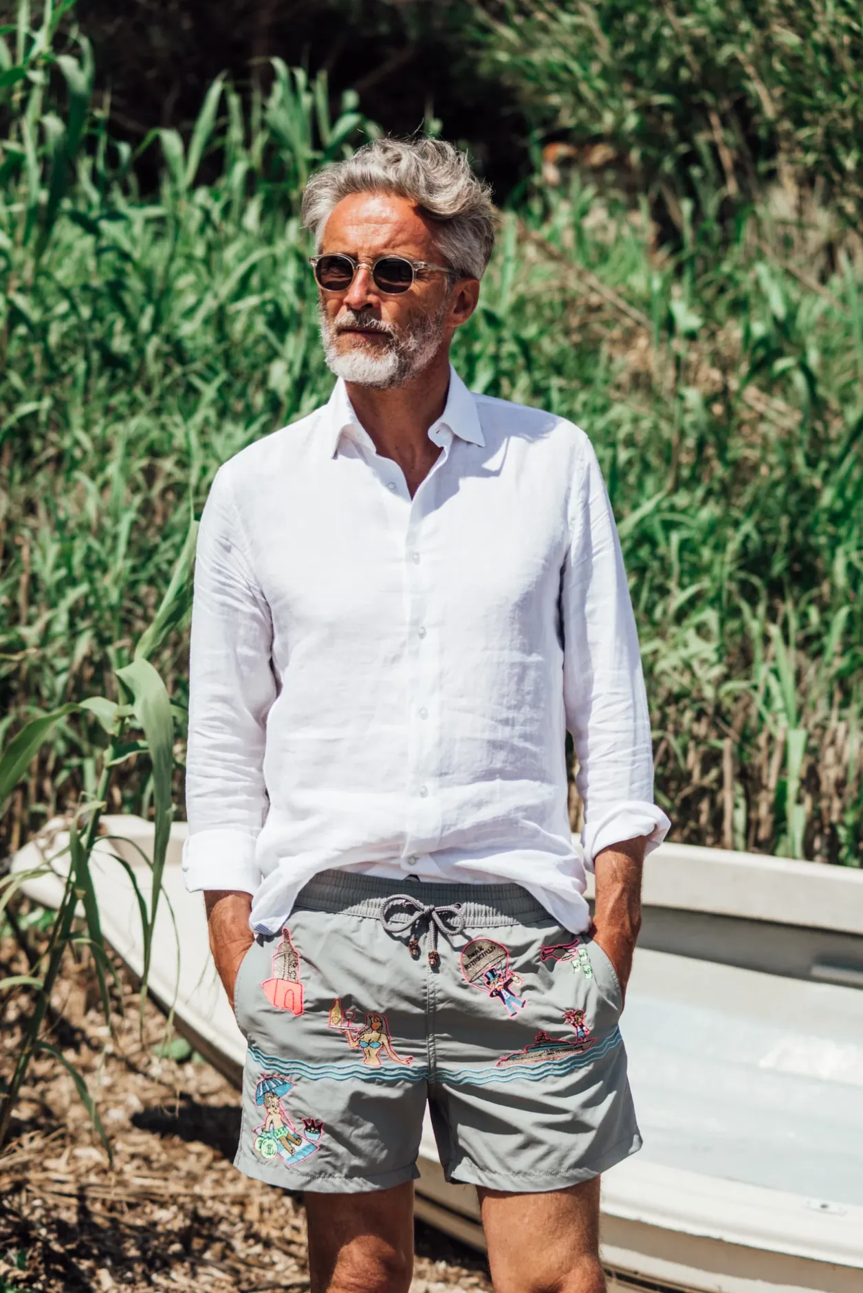 Les Canebiers Saint-Tropez - Grey<Homme Places|Best Sellers