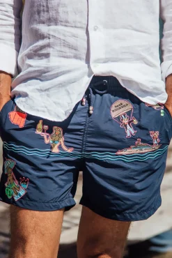 Les Canebiers Saint-Tropez - Navy<Homme Places|Best Sellers