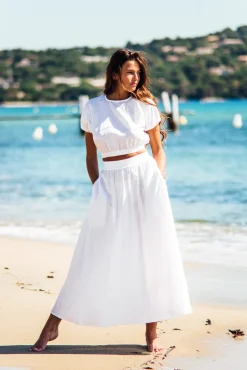 Les Canebiers Sariette - White<Femme Ensemble|Jupes