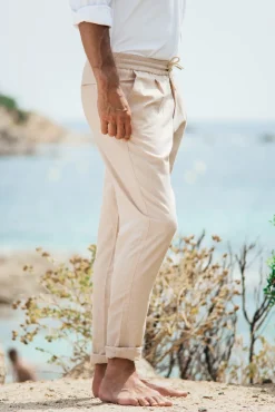 Les Canebiers Sauvier Pants - Beige<Homme Pantalons