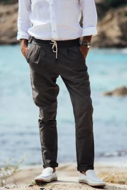 Les Canebiers Sauvier Pants - Grey<Homme Pantalons