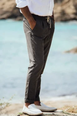 Les Canebiers Sauvier Pants - Grey<Homme Pantalons