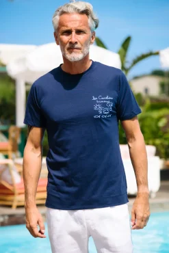 Les Canebiers Summer t-shirt - Navy<Homme T-shirts