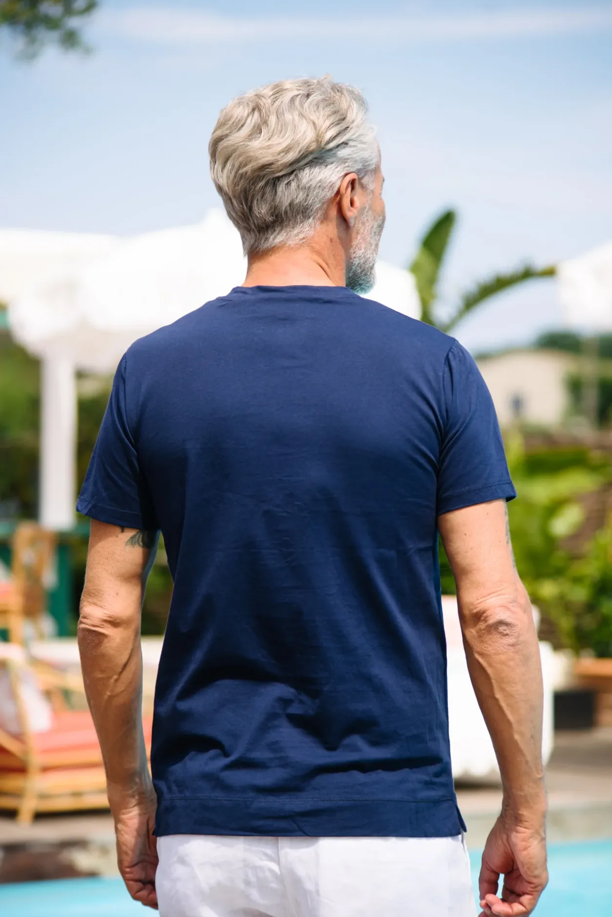 Les Canebiers Summer t-shirt - Navy<Homme T-shirts