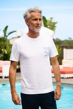 Les Canebiers Summer t-shirt - White<Homme T-shirts
