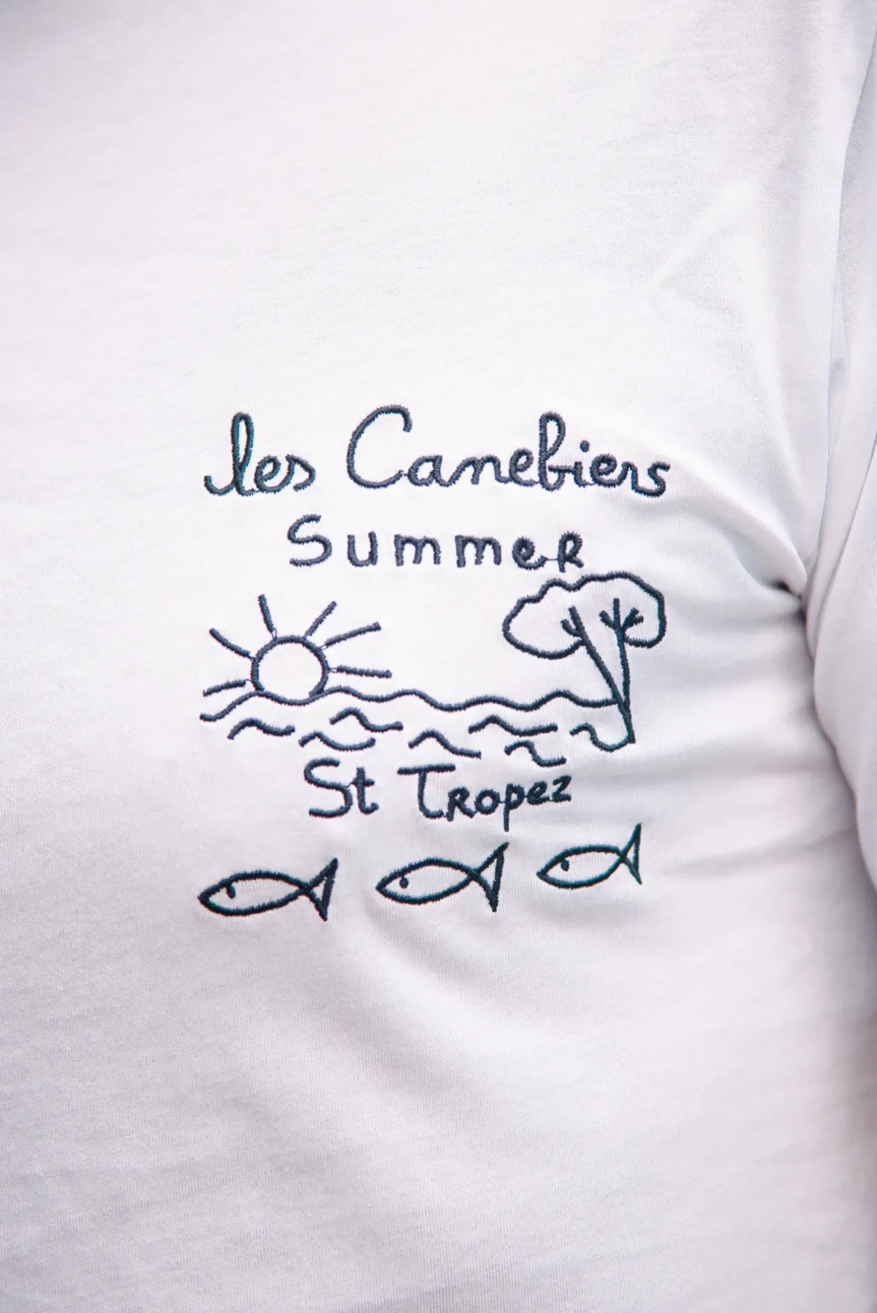 Les Canebiers Summer t-shirt - White<Homme T-shirts