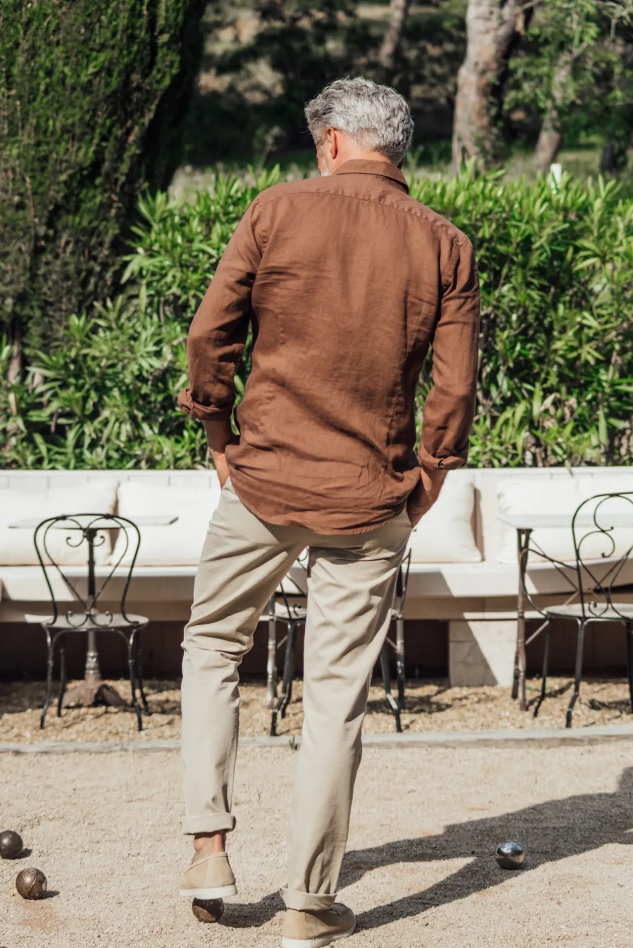 Les Canebiers Tartane pants - Beige<Homme Pantalons