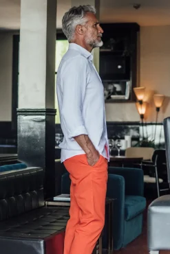 Les Canebiers Tartane pants - Orange<Homme Pantalons