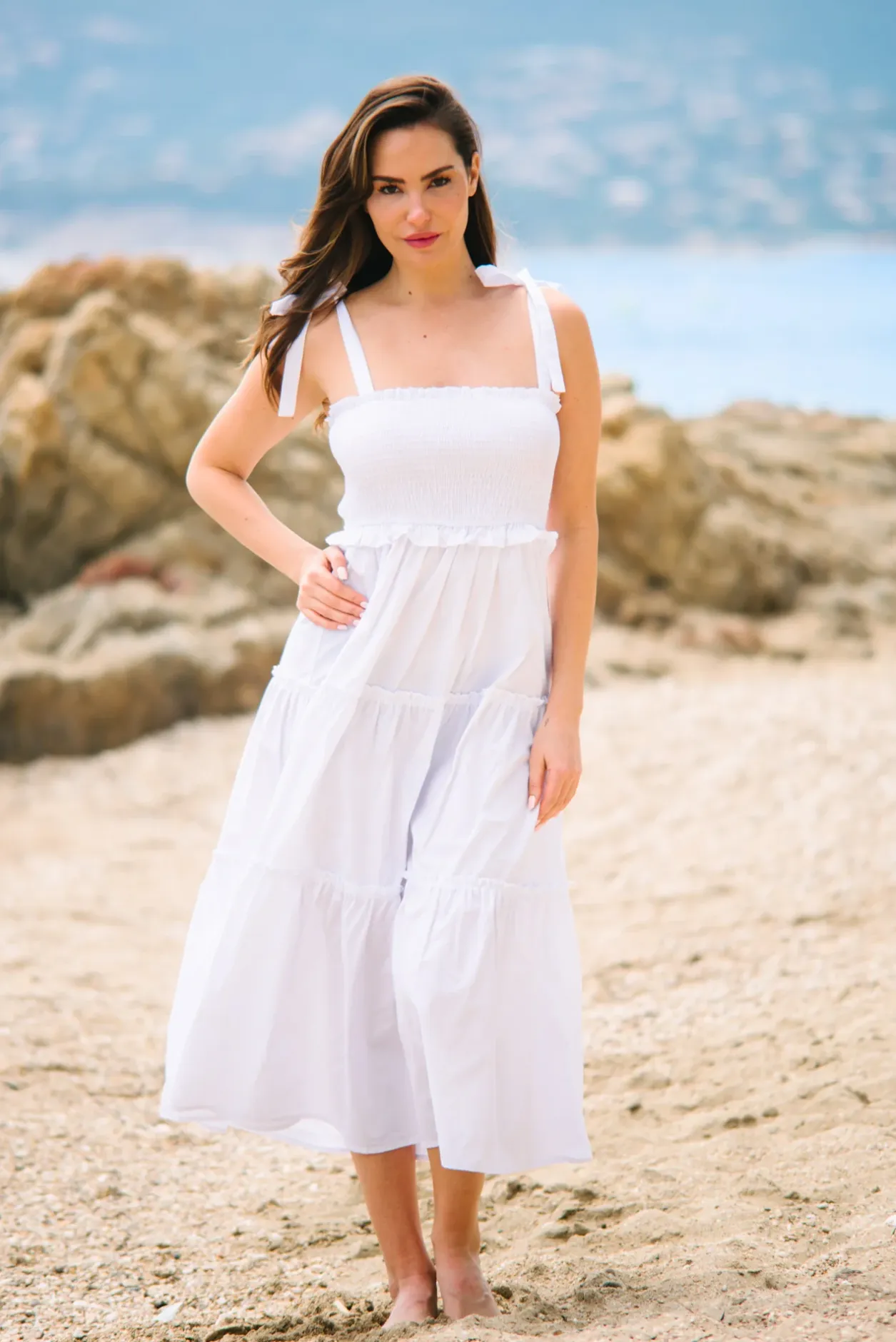 Les Canebiers Valensole - White<Femme Robes